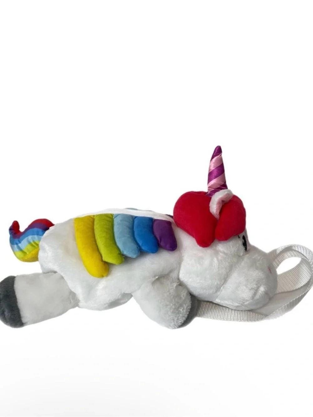 Disney Parks Inside Out Rainbow Unicorn Plush Backpack